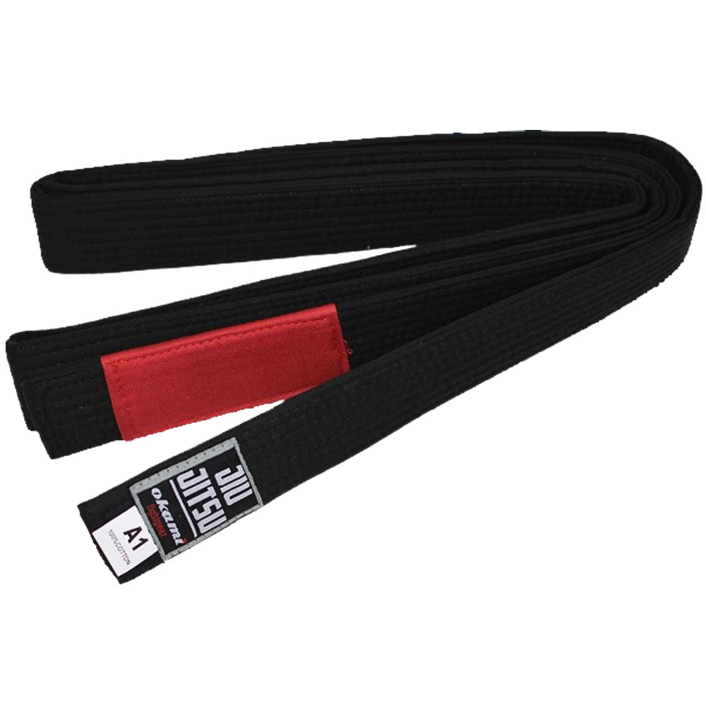 OKAMI BJJ Gürtel, schwarz, A4
