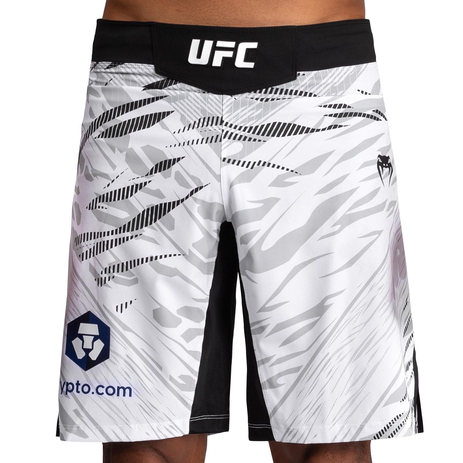 VENUM MMA Fight Shorts, UFC Fusion Authentic Fight Night, Long Fit, white-black, L