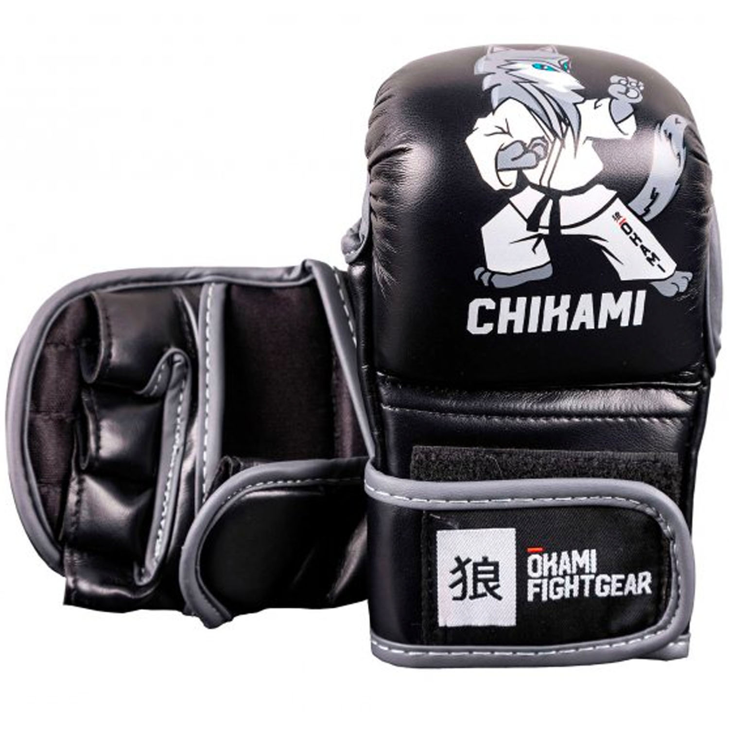 OKAMI Self Defense Gloves, Kinder, Chikami, schwarz, XL