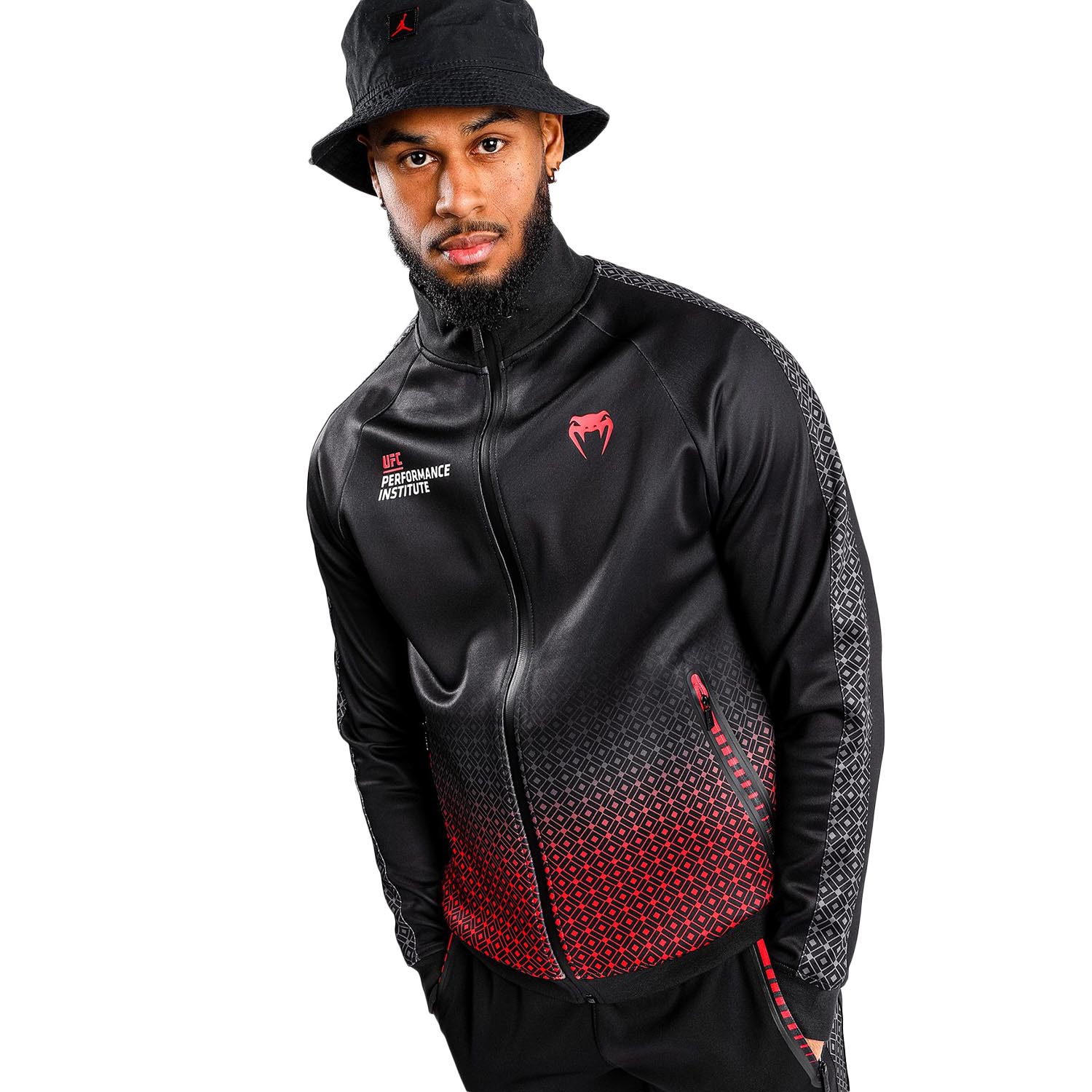 VENUM Trainingsjacke, UFC Performance Institute, schwarz-rot, M