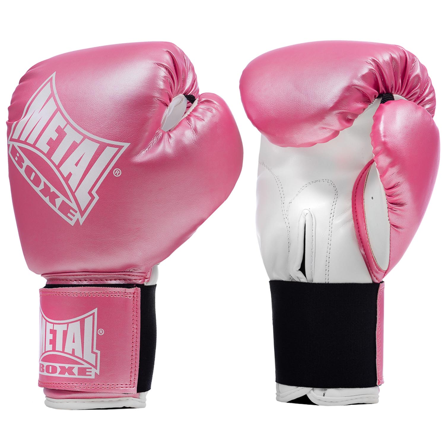 Metal Boxe Boxing Gloves, Initiation, pink-white, 10 Oz