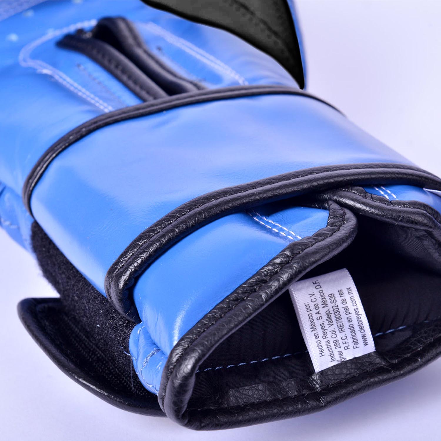 Cleto Reyes Boxhandschuhe, Klett Sparring, blau-schwarz, 16 Oz