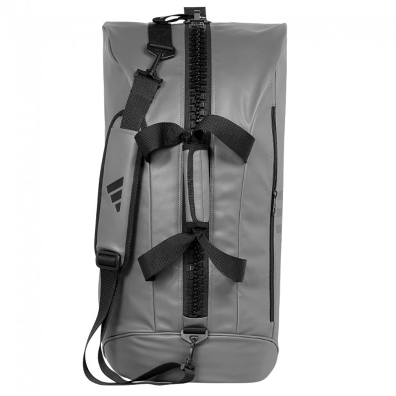 adidas Sporttasche, 2in1 PU, grau-schwarz, S