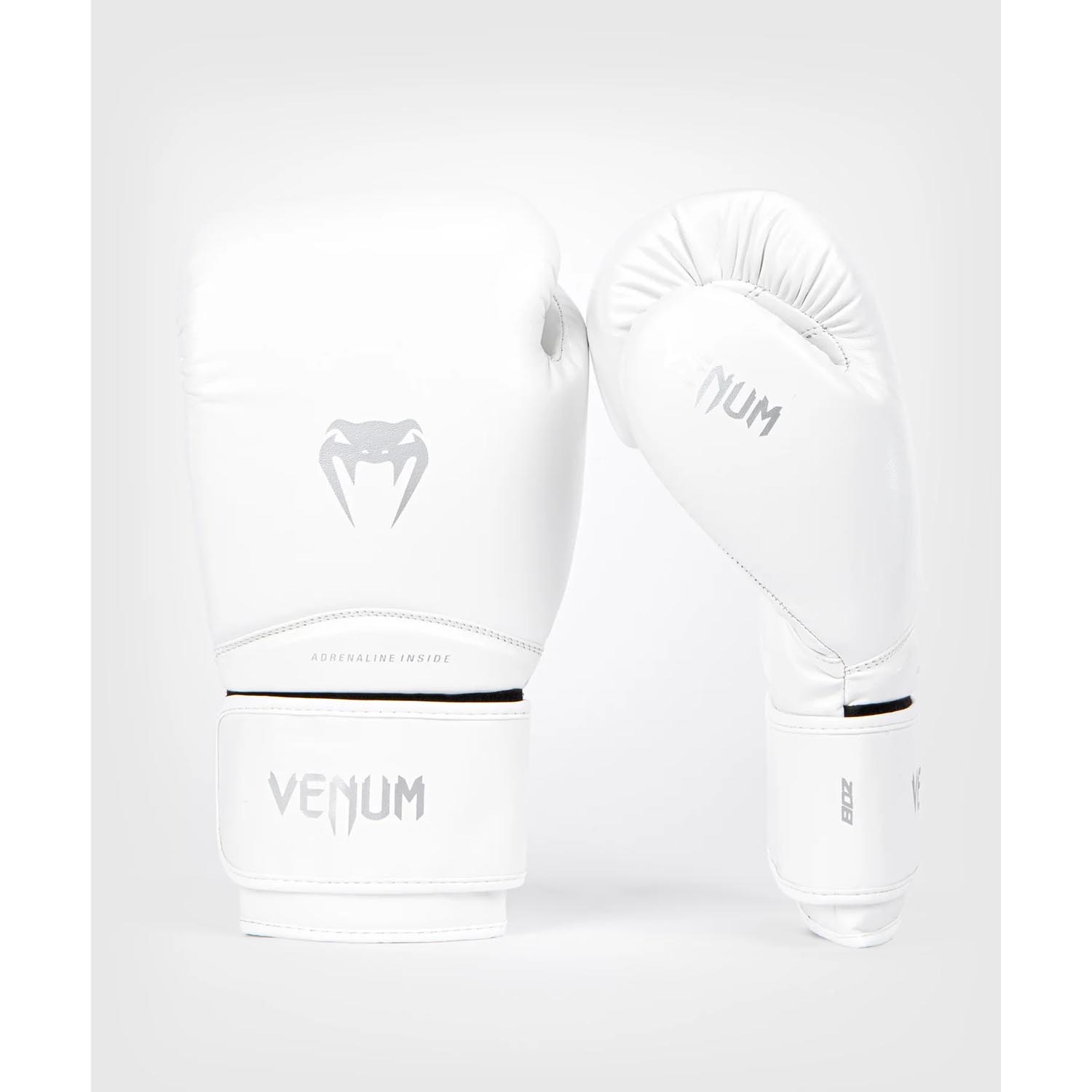 VENUM Boxing Gloves, Kinder, Contender 1.5, white-silver, 8 Oz