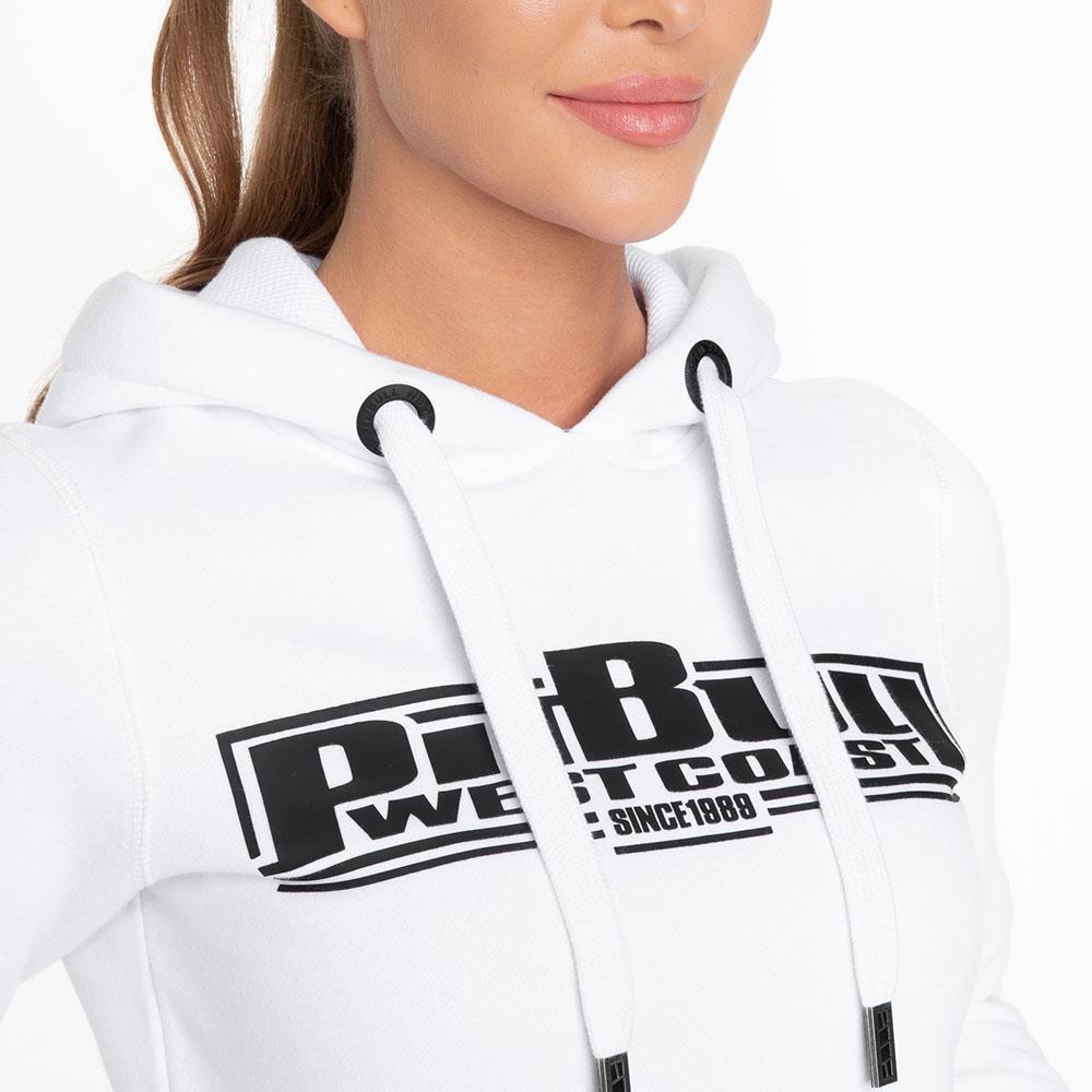 Pit Bull West Coast Hoody, Damen, Classic Boxing 2, weiß, XS