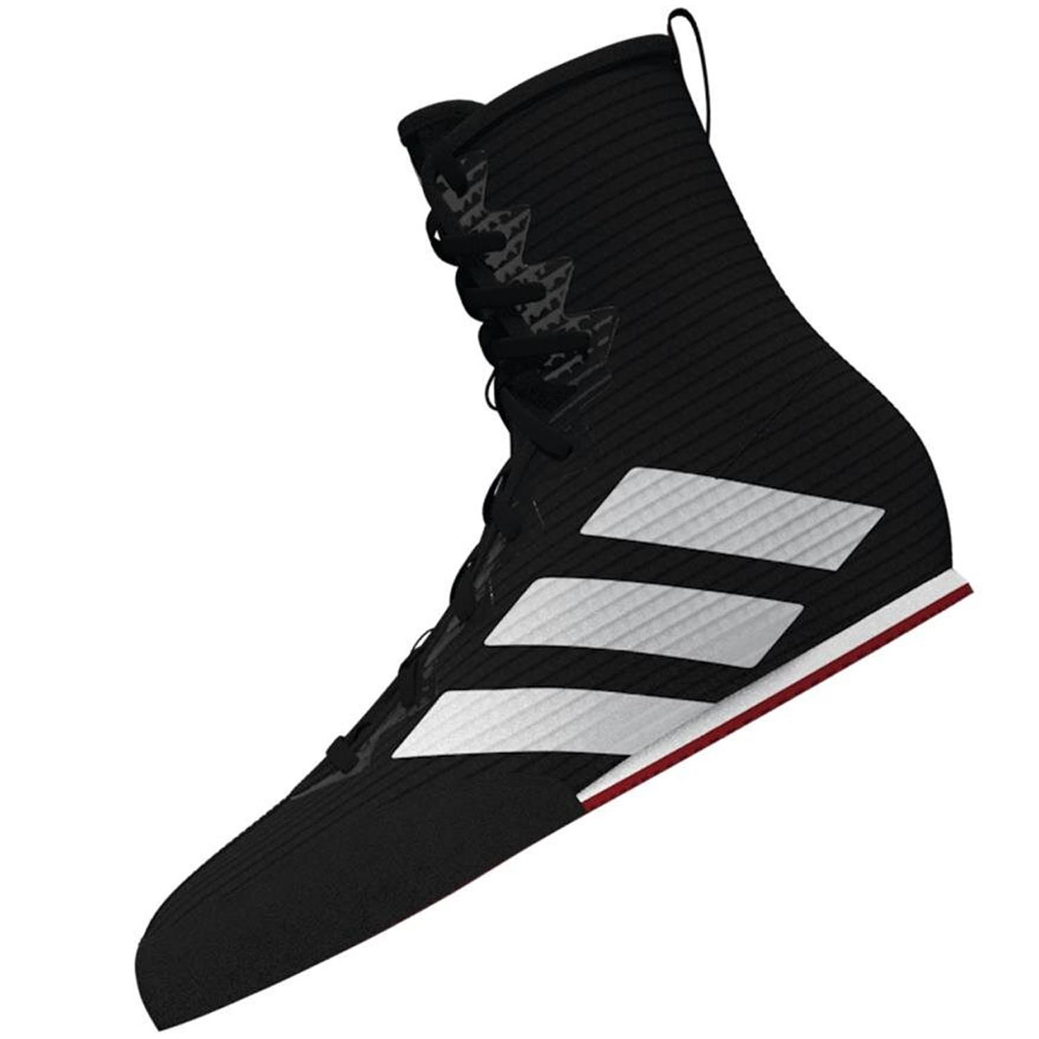 adidas Boxing Shoes, Box Hog 4, black-white, 47 ⅓ (UK 12)