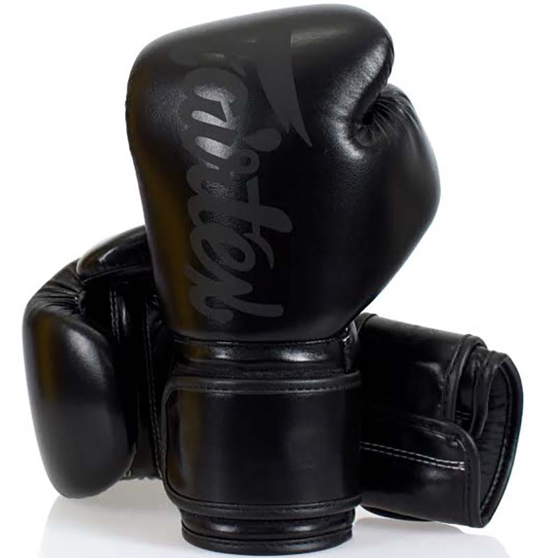 Fairtex Boxing Gloves, BGV-14, black-matt, 16 Oz