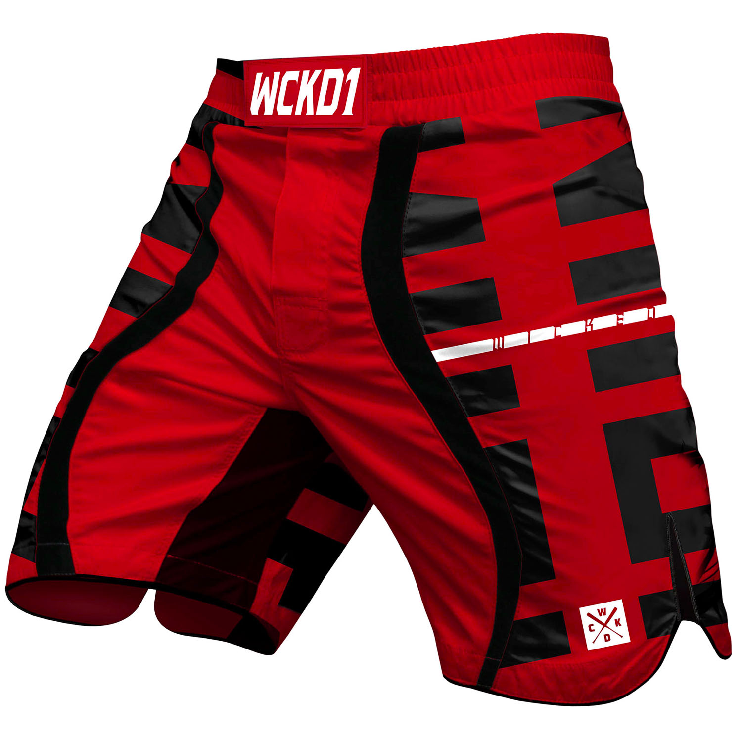 Wicked One MMA Fight Shorts, Eager Klaz, rot, XL