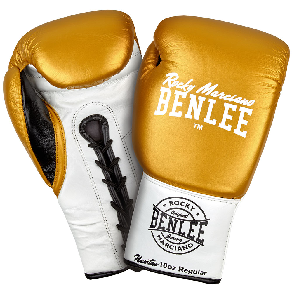 BENLEE Wettkampf Boxhandschuhe, Newton, gold, 8 Oz