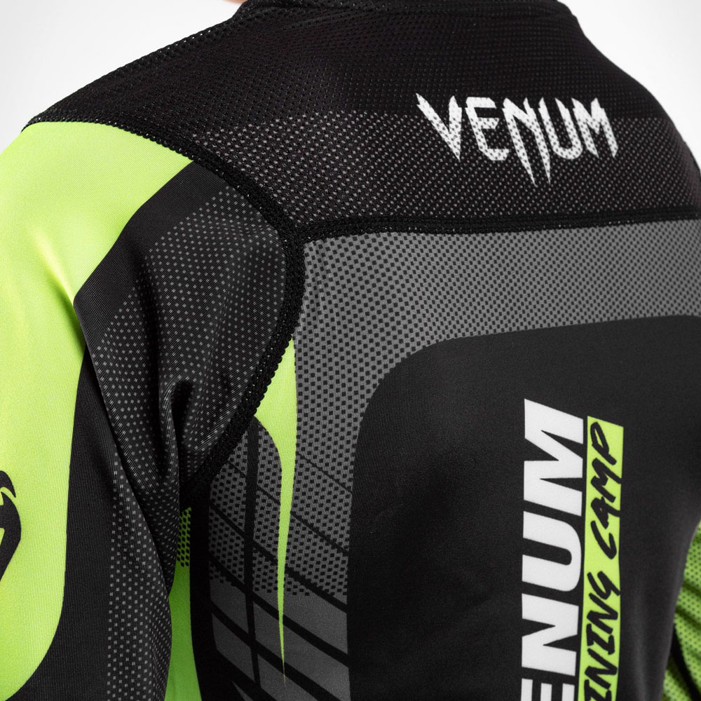 VENUM Rashguard, L/S, Kids, Training Camp 3.0, black-green, 12 Y