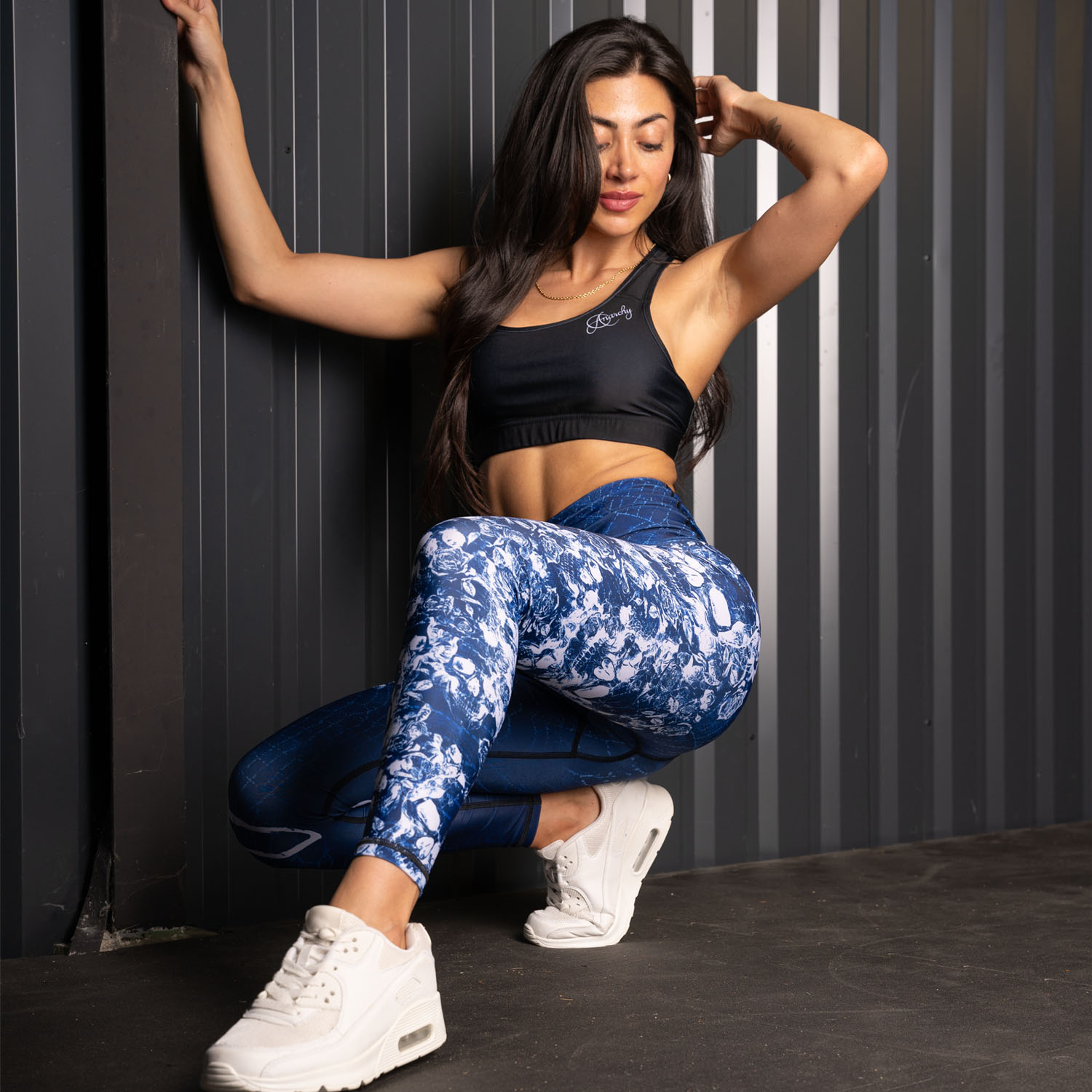 Anarchy Apparel Leggings, Vaeneti 2.0, blau M
