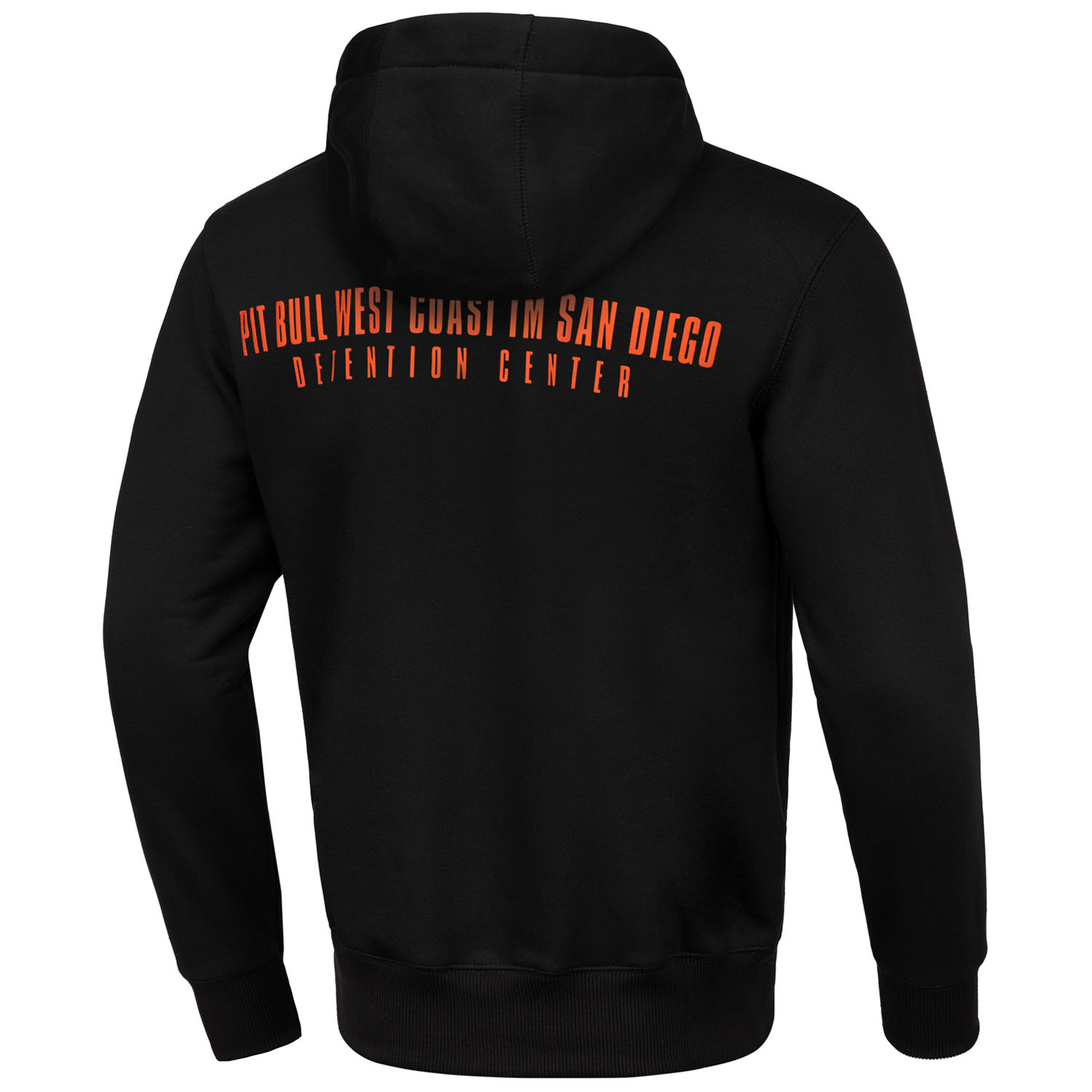 Pit Bull West Coast Hoody, Orange Dog, schwarz, S