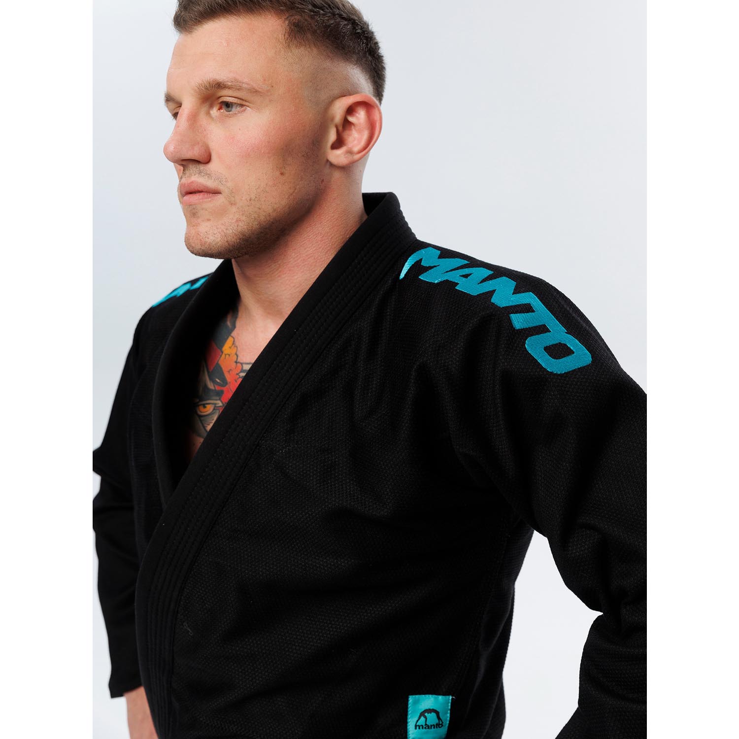 MANTO BJJ Gi, X5, black-turquoise, A1L