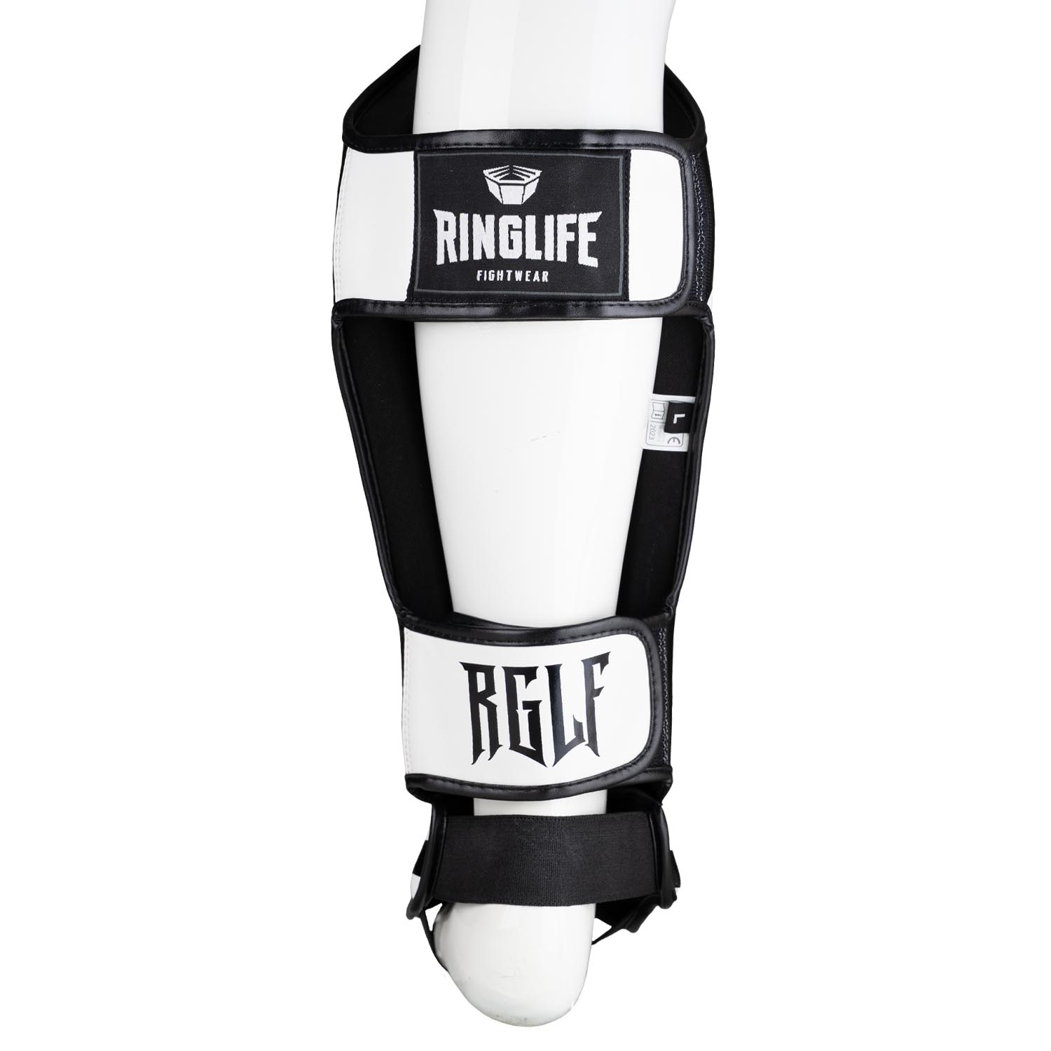 RINGLIFE Shin Guards - No.1 white-black XL