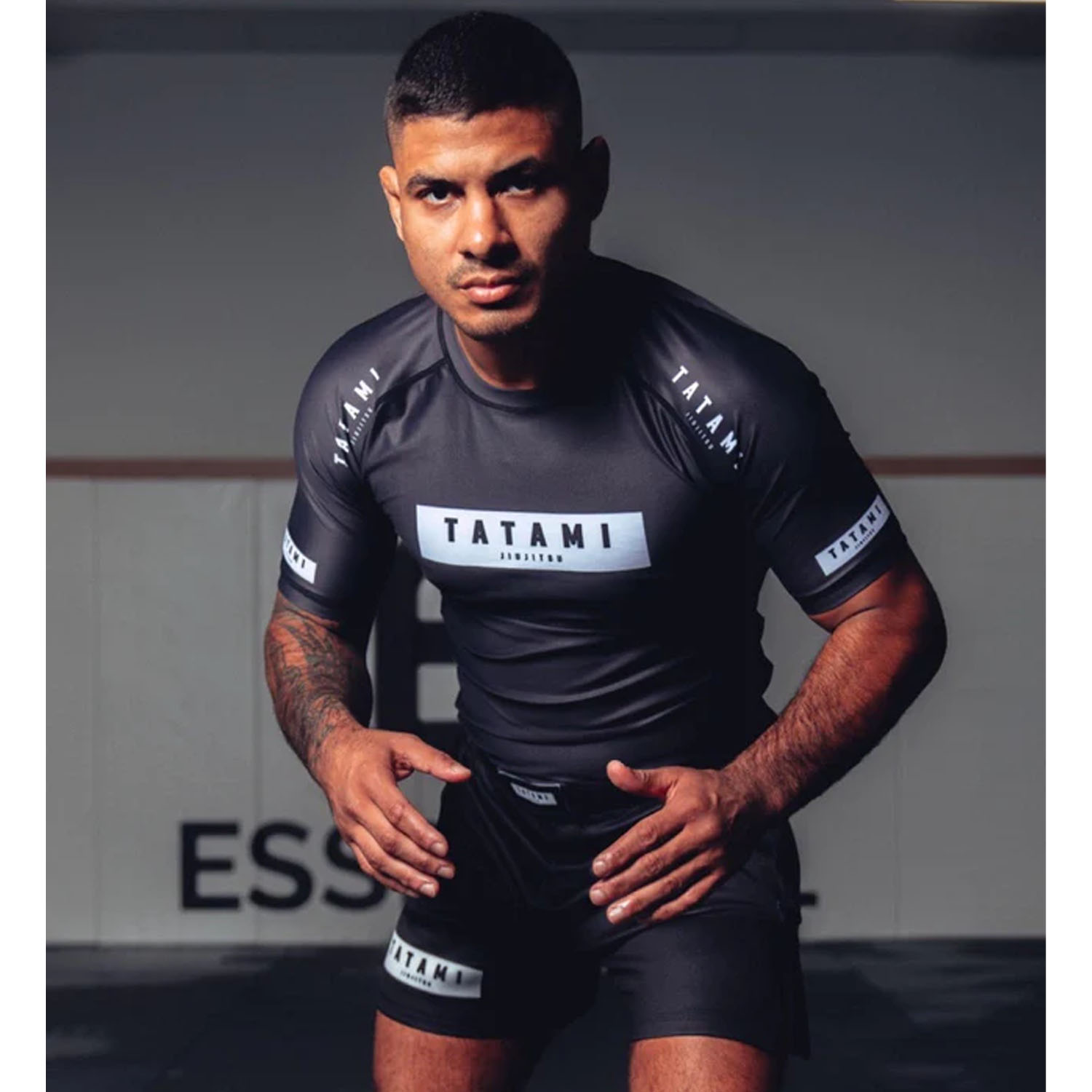 Tatami Rashguard, S/S, Athlete, schwarz-weiß, S