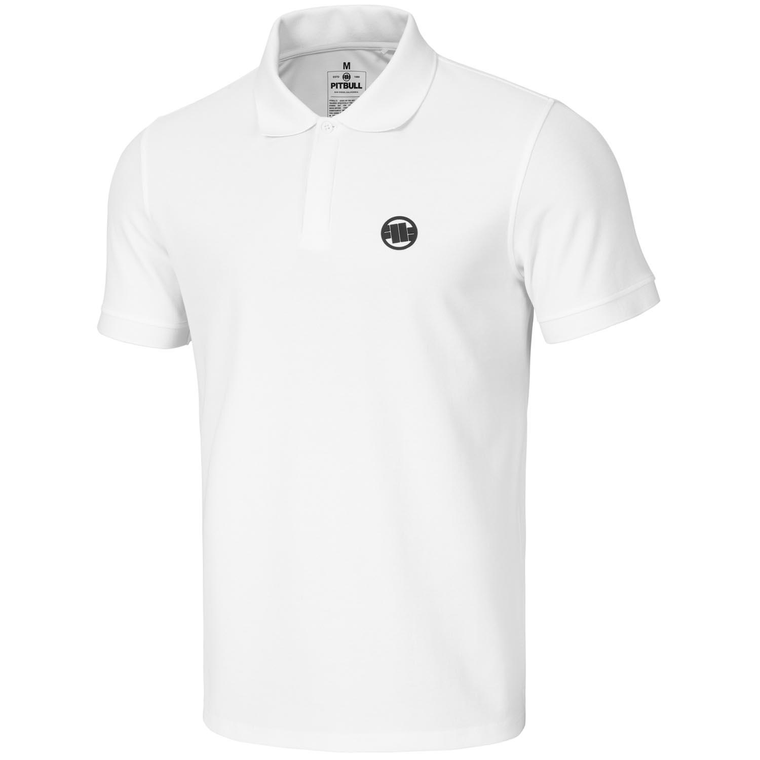 Pit Bull West Coast Polo T-Shirt, Coolmax Rockey, white, L