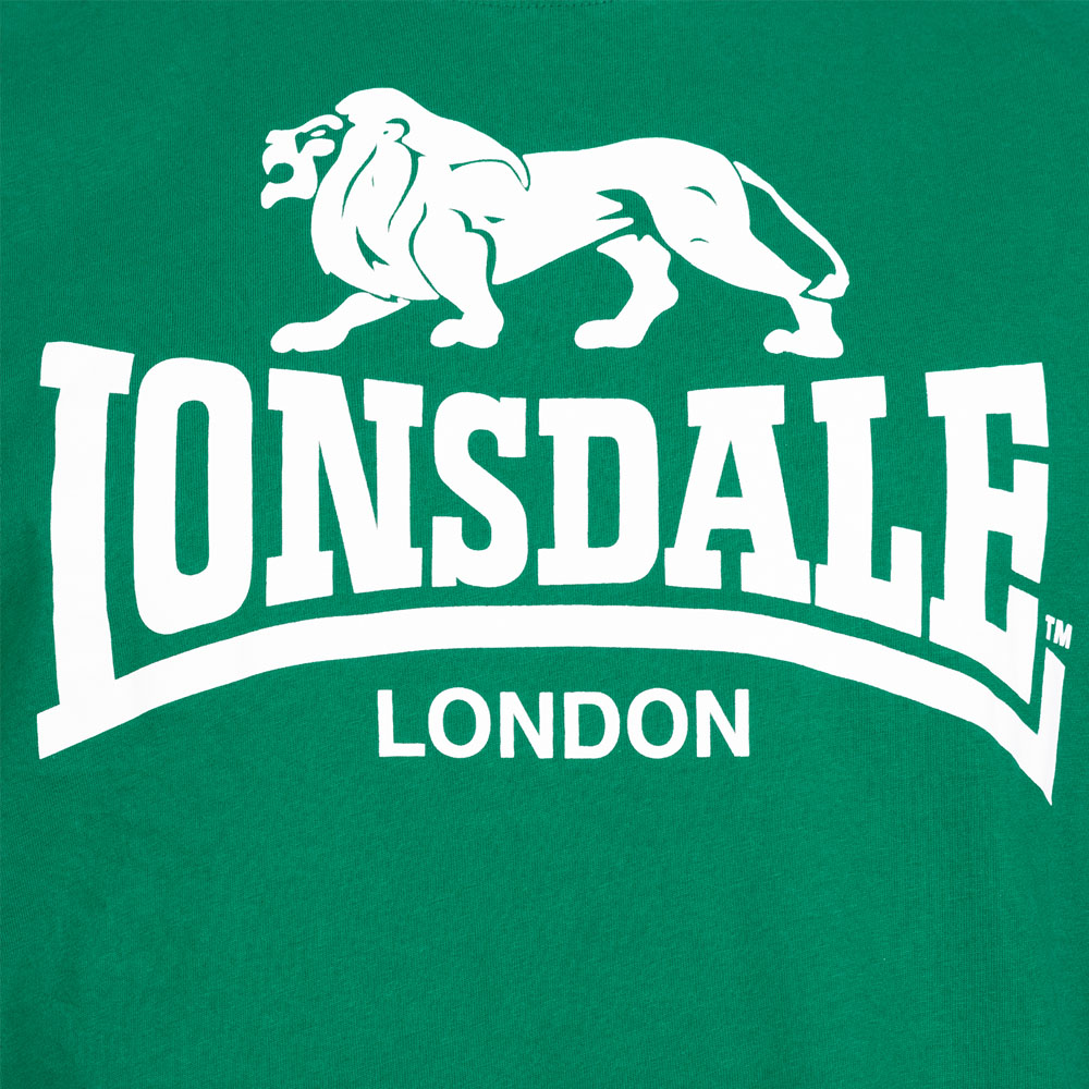 Lonsdale T-Shirt, Logo, green, L