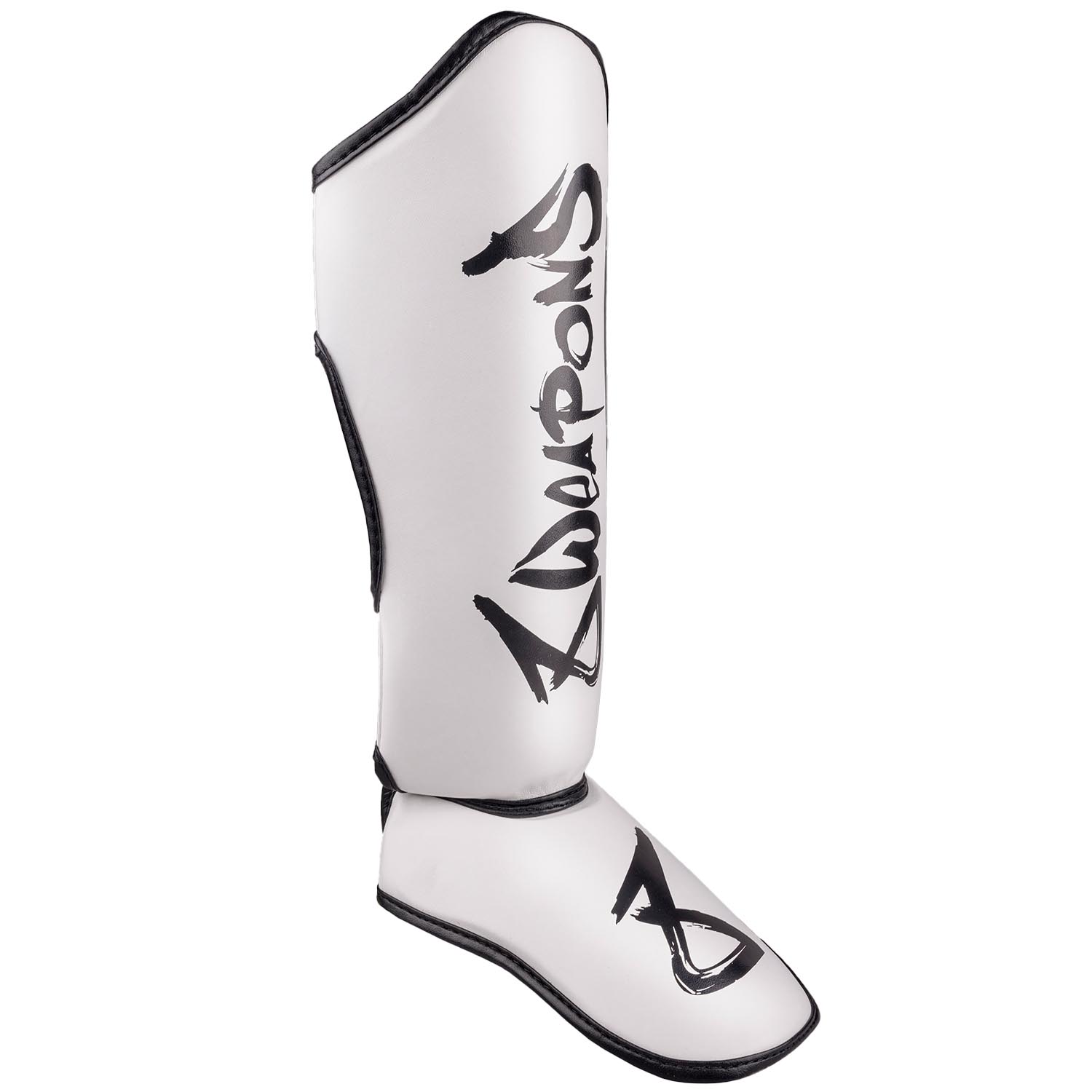 8 WEAPONS Shin Guards, Kids, Unlimited 2.0, white-black, L/XL