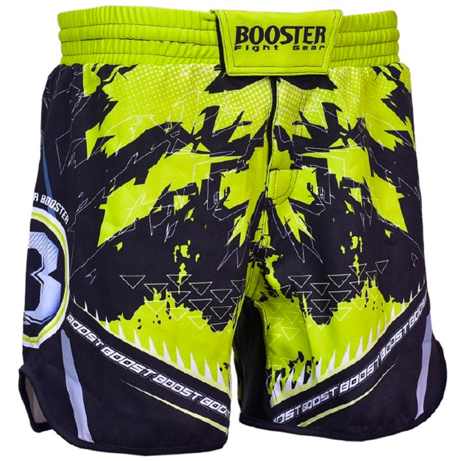 Booster MMA Fight Shorts, Chaos 2, schwarz-gelb
