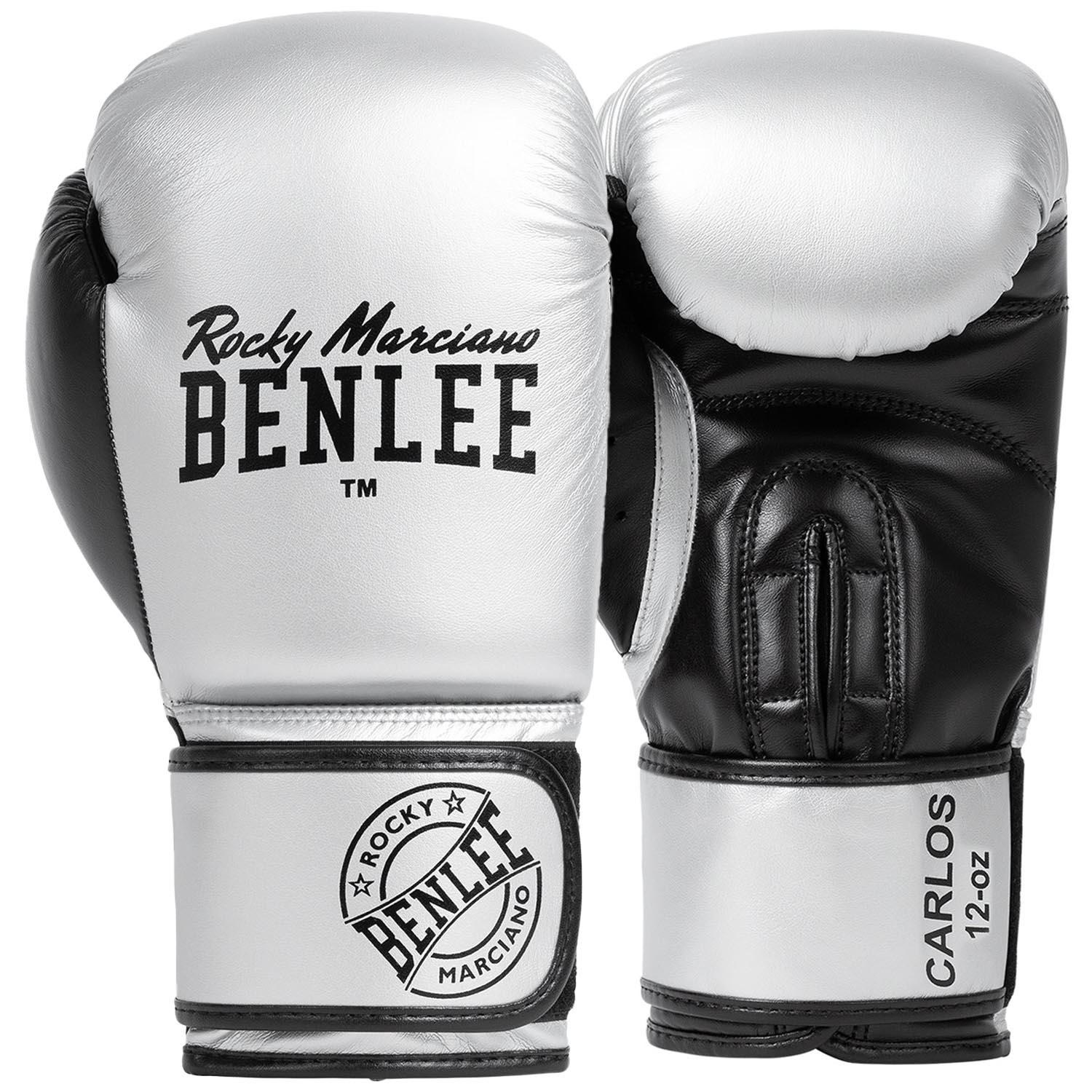 BENLEE Boxhandschuhe, Kinder, Carlos, silber-schwarz, 8 Oz
