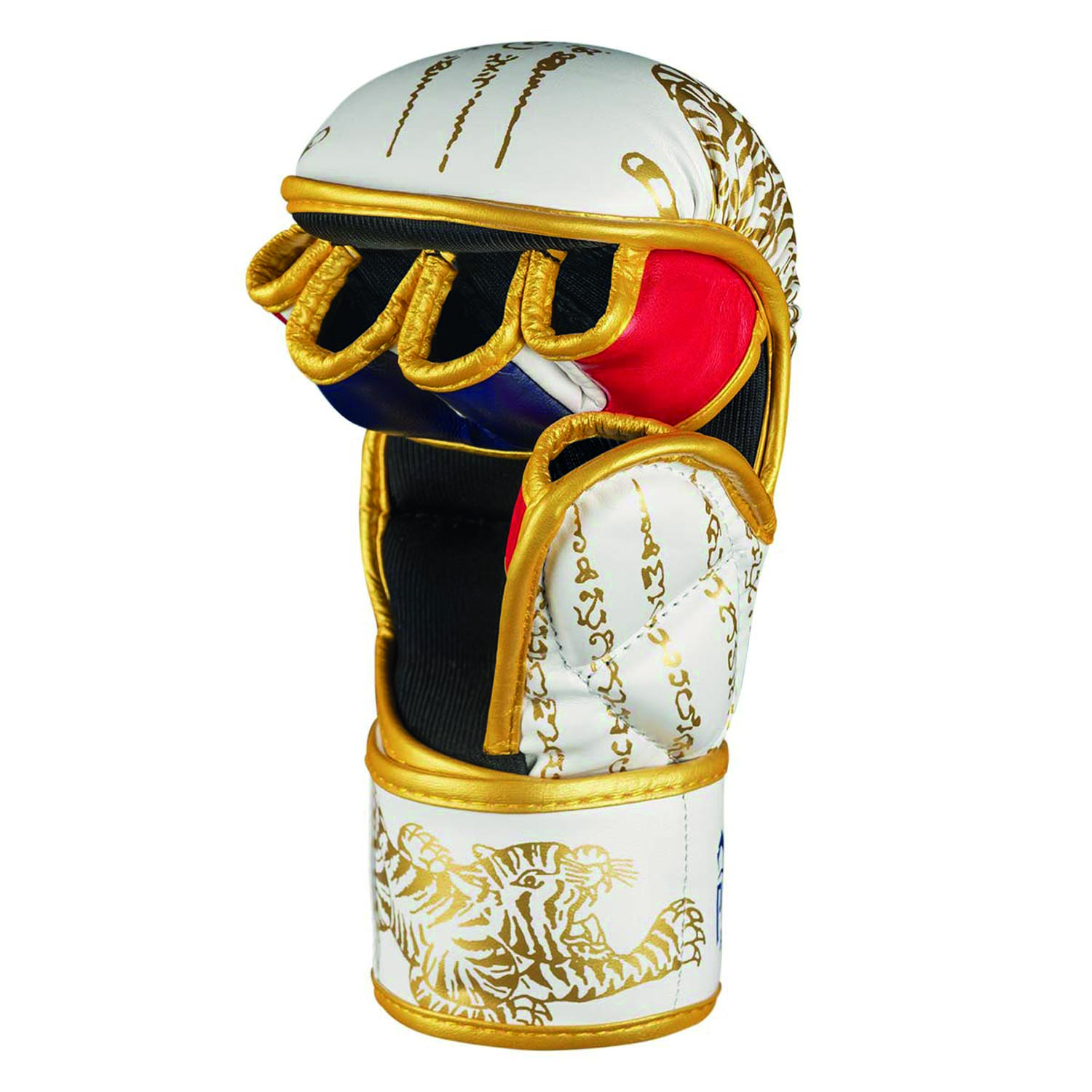 Phantom Athletics MMA Sparring Gloves, Muay Thai, white-gold, L/XL