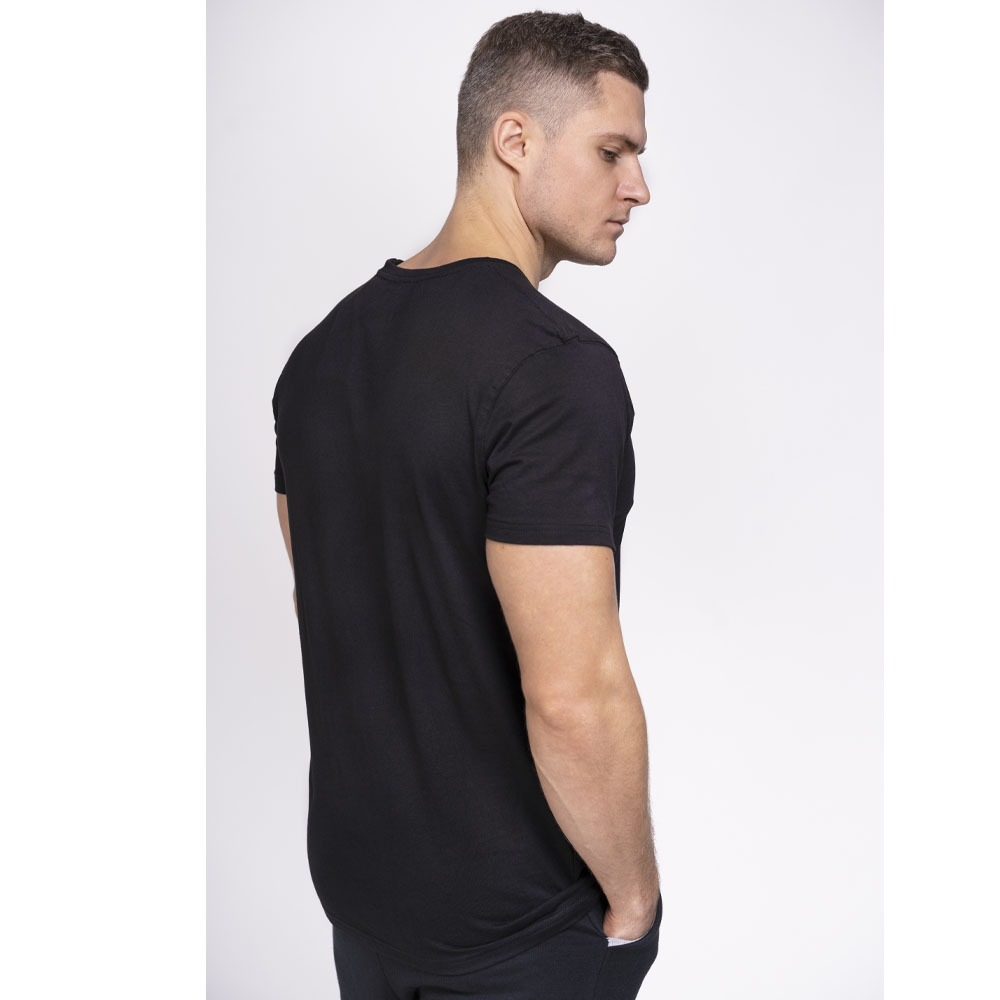 Lonsdale T-Shirt, Langsett, black