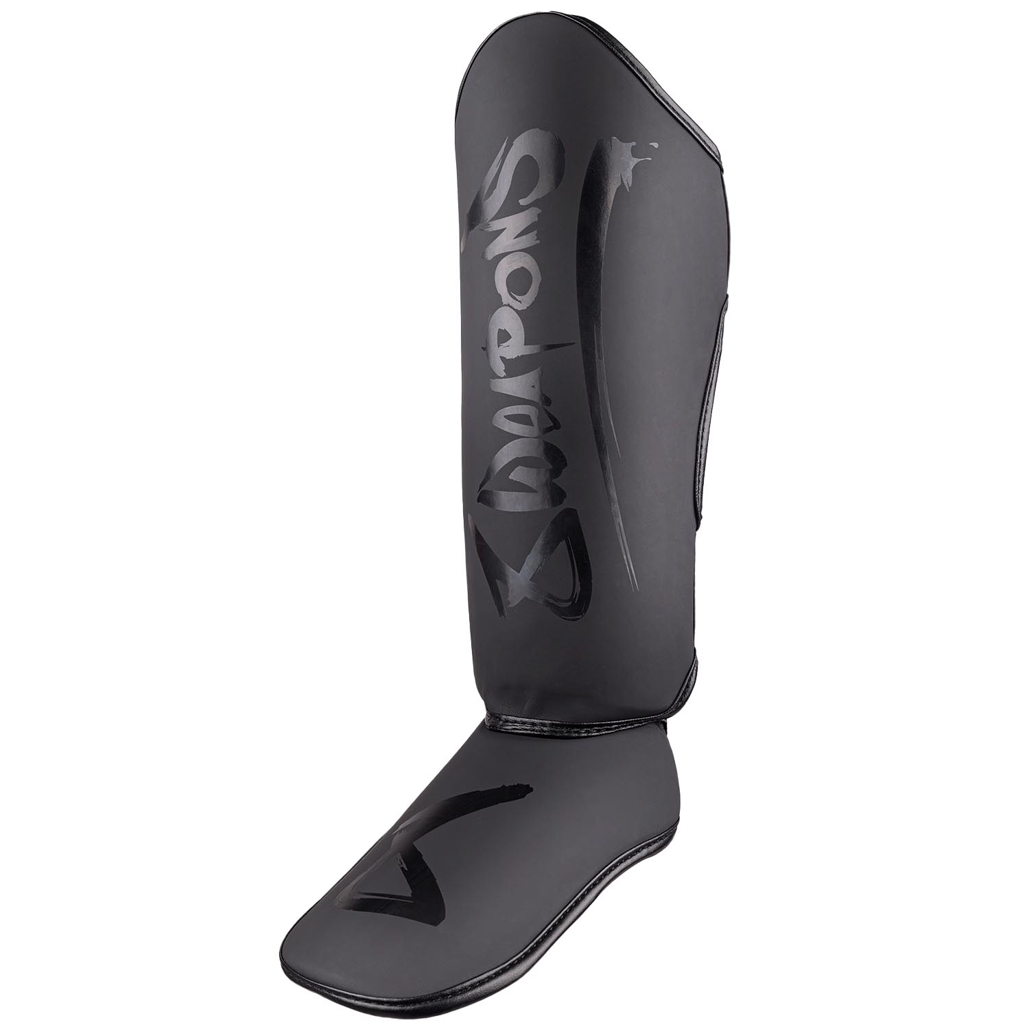 8 WEAPONS Shin Guards, Kids, Unlimited 2.0, black-black, L/XL