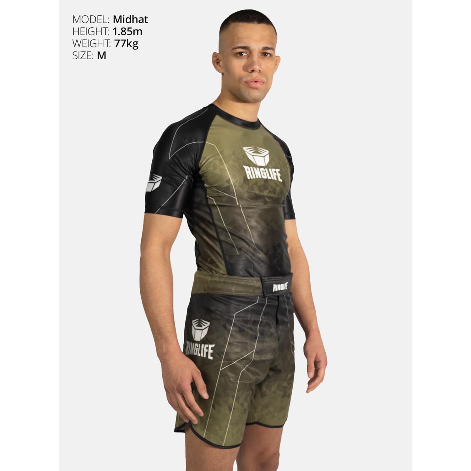 RINGLIFE Rashguard S/S - Transition black-green S