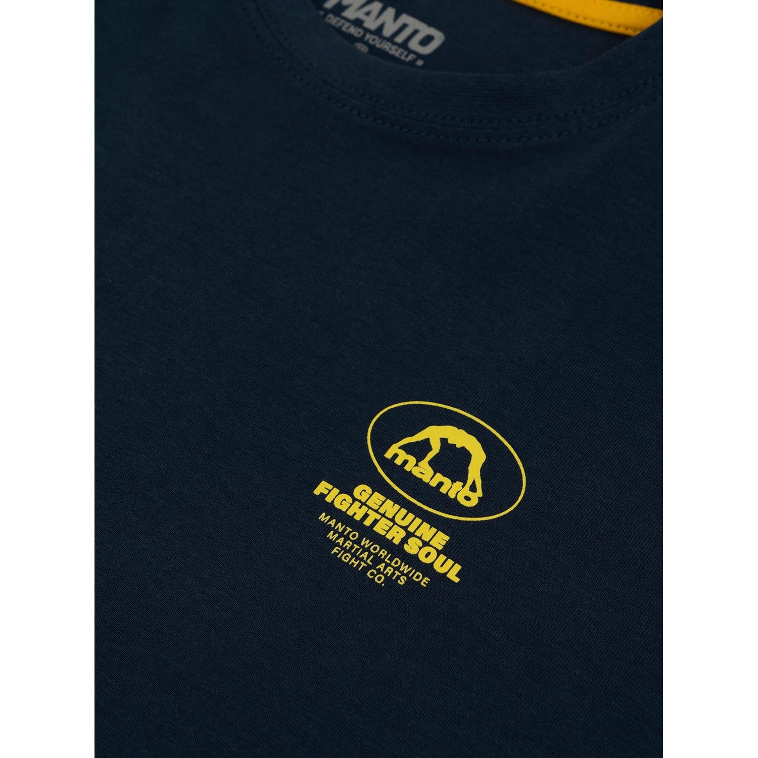 MANTO T-Shirt, Fighter, Soul, navy-yellow, XXL