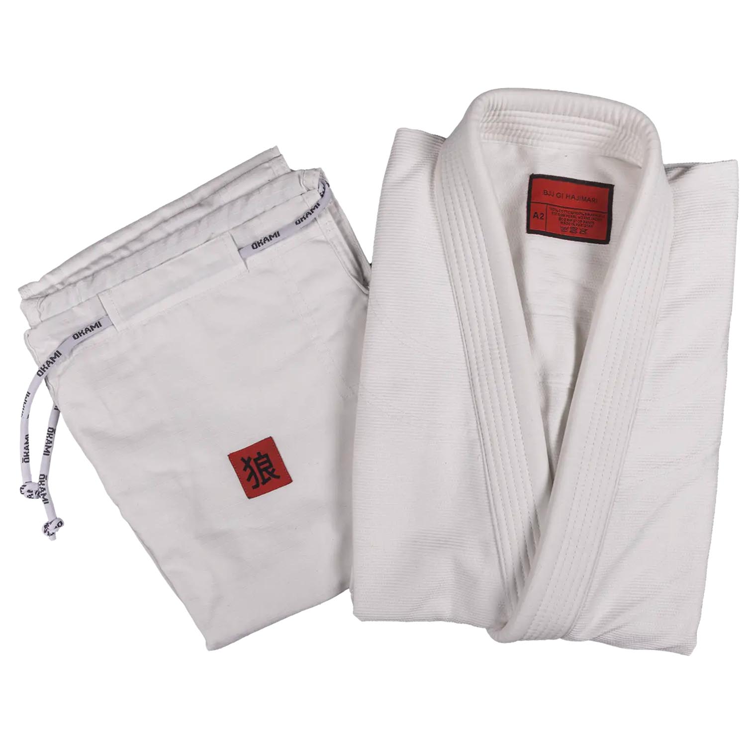 OKAMI BJJ GI, Hajimari, weiß, A4
