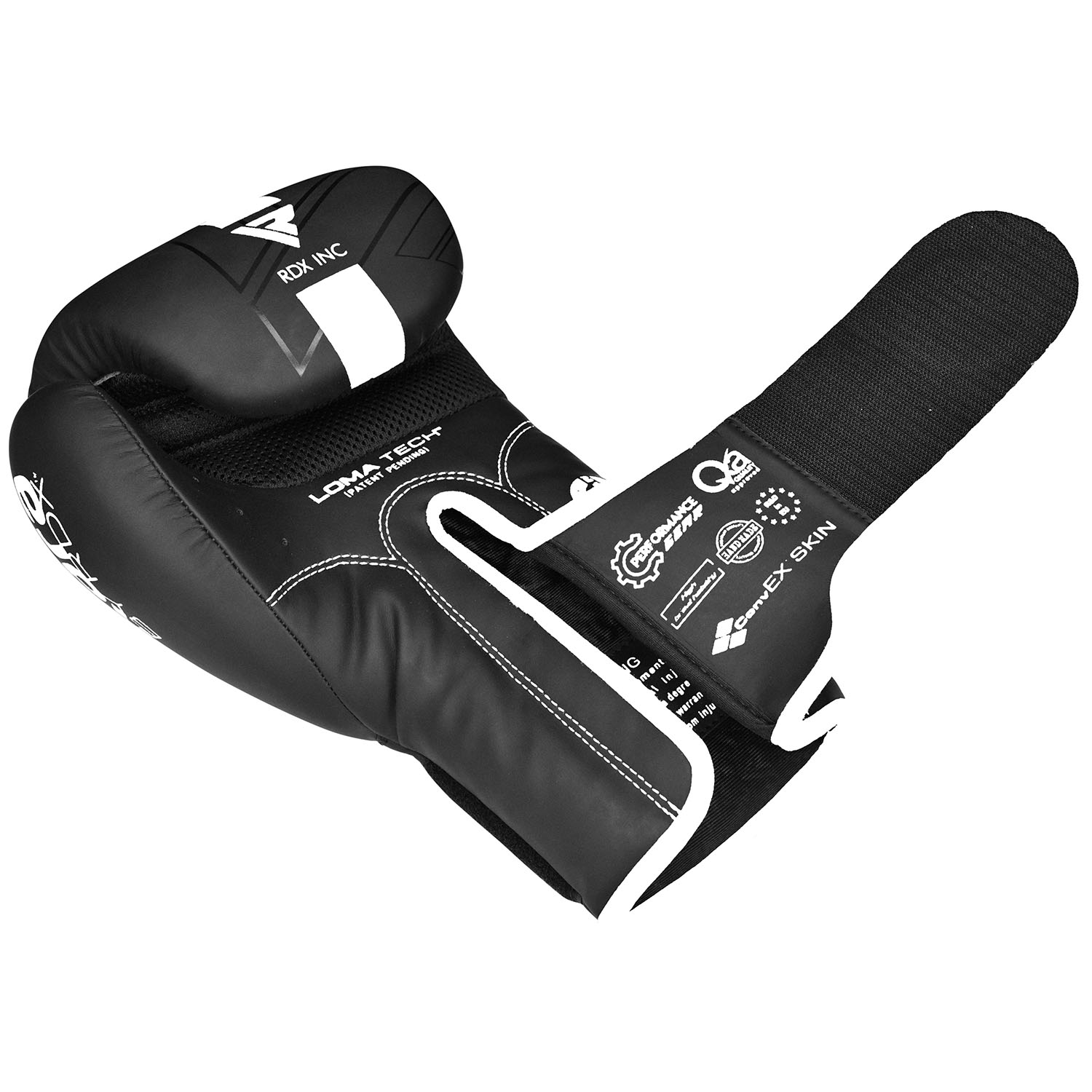 RDX Boxhandschuhe, Kara Series F6, schwarz-weiß, 12 Oz