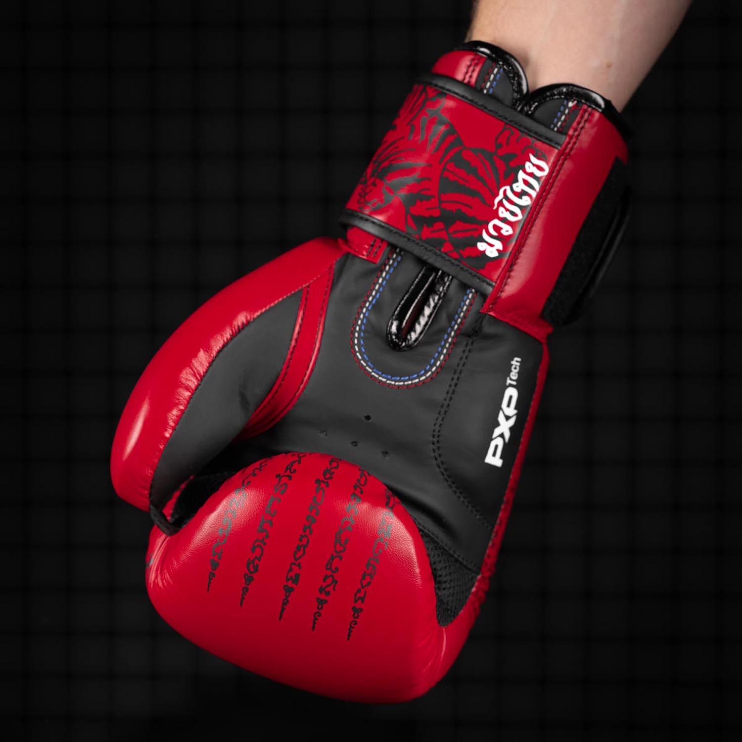 Phantom Athletics Boxing Gloves, Muay Thai, red, 16 Oz
