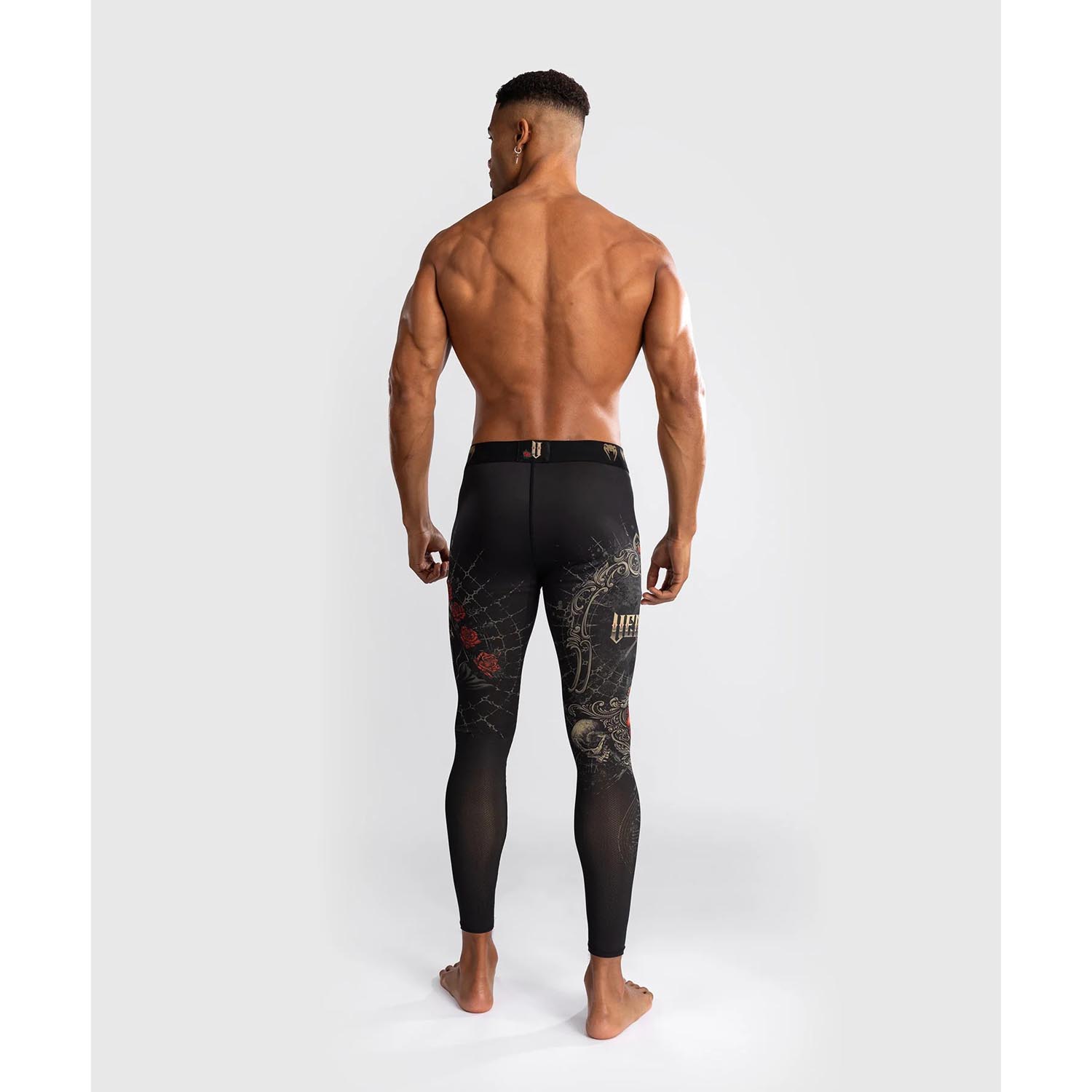 VENUM Compression Pants, Santa Muerte 5.0, black-gold, XXL