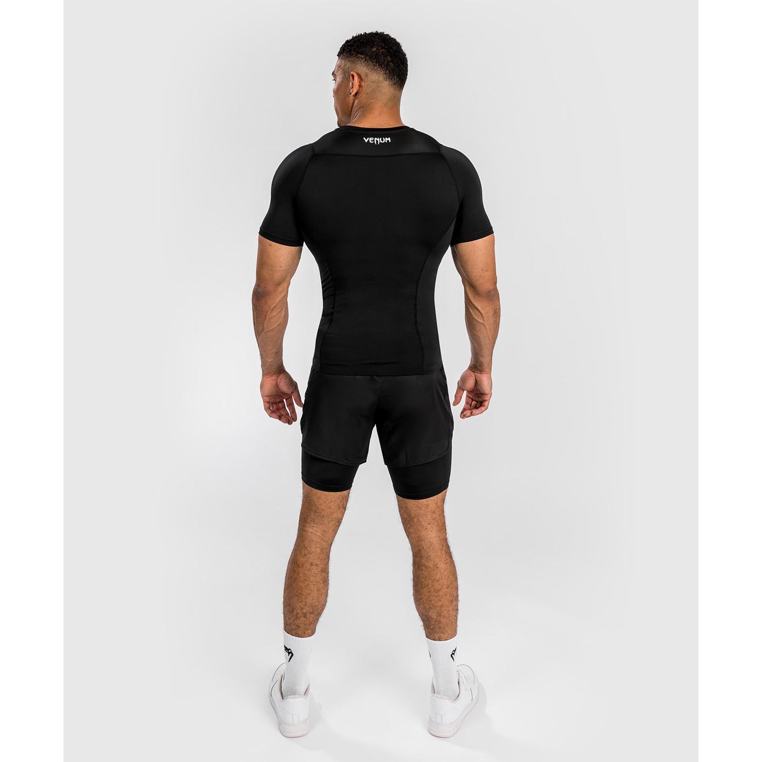 VENUM Rashguard, S/S, Attack, black-grey, XXL