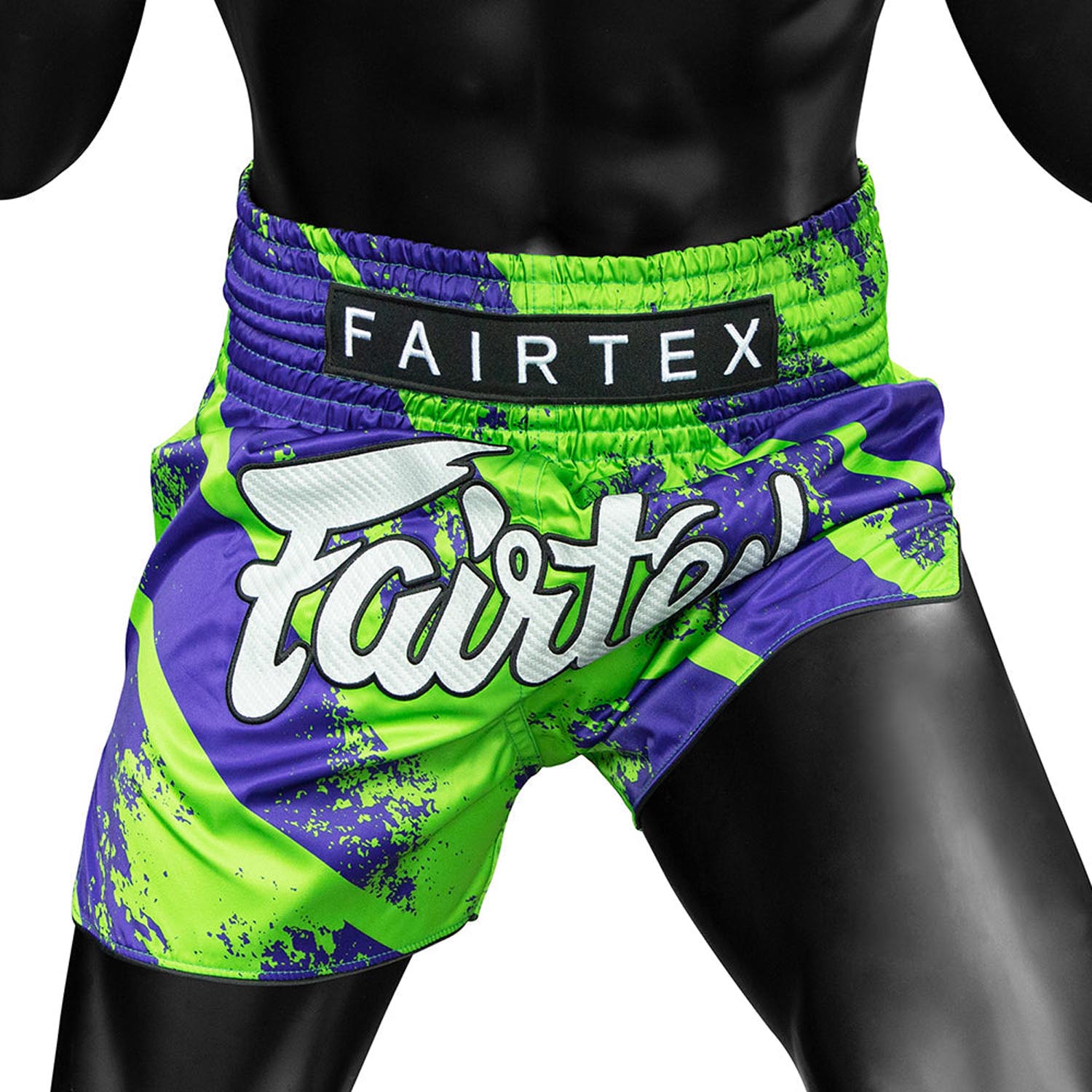 Fairtex Muay Thai Shorts, BS1928, Street King, green-navy, S