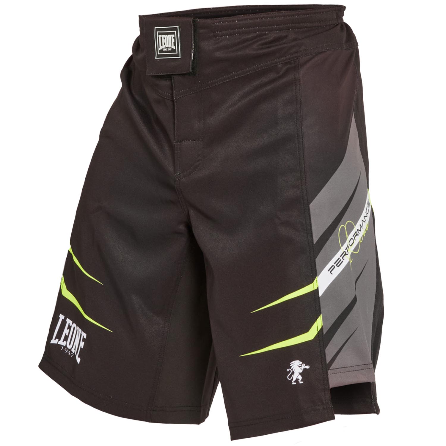 LEONE MMA Fight Shorts, Revo Fluo, AB957F, black, M