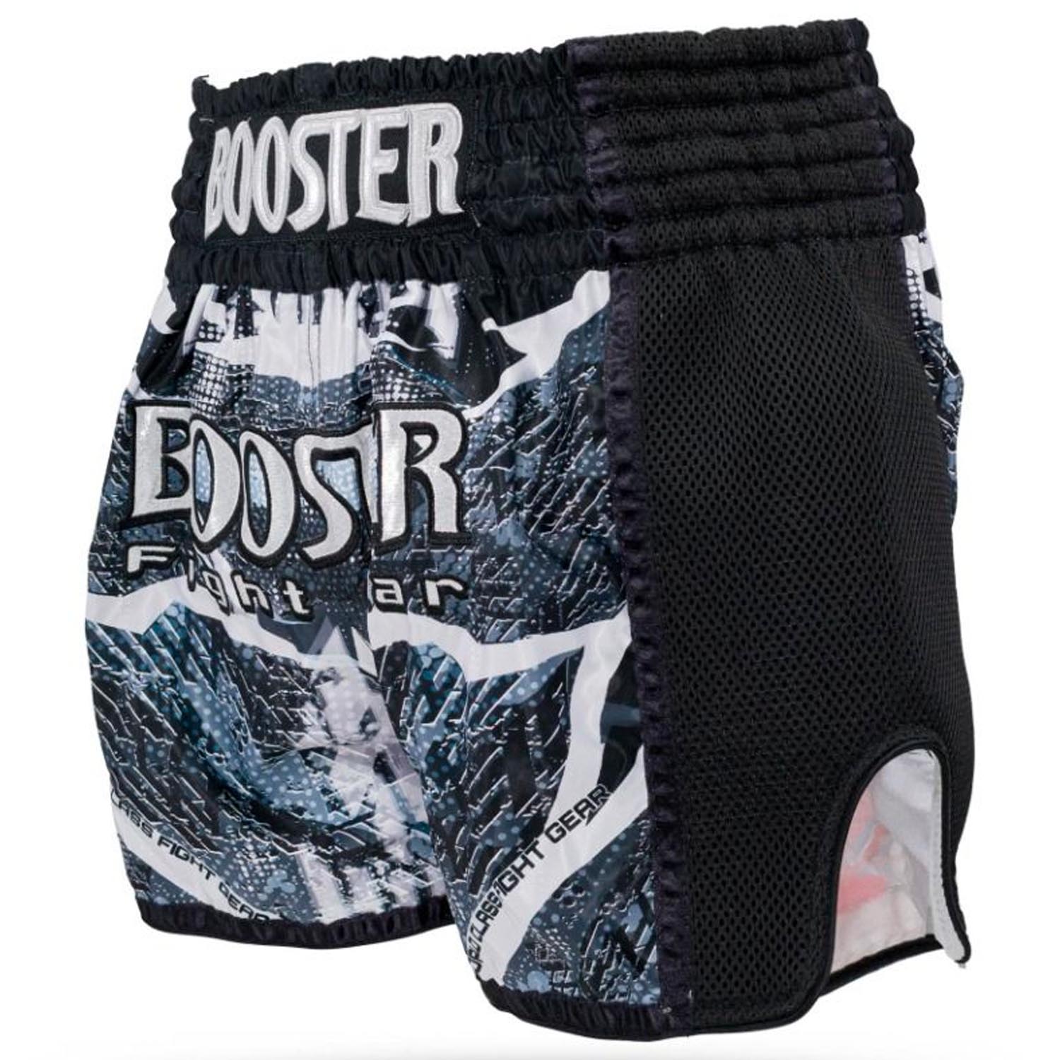 Booster Muay Thai Shorts, Alien, schwarz-grau, S