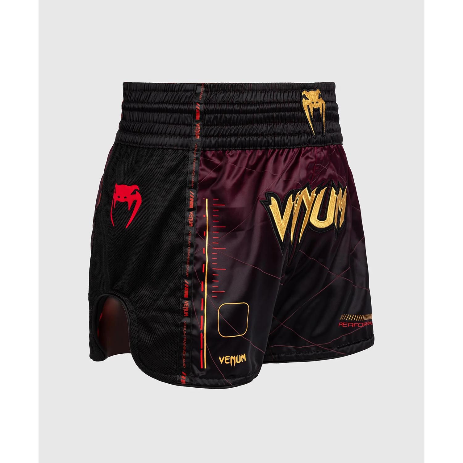 VENUM Muay Thai Shorts, Tactical XT, winered-gold, XXL