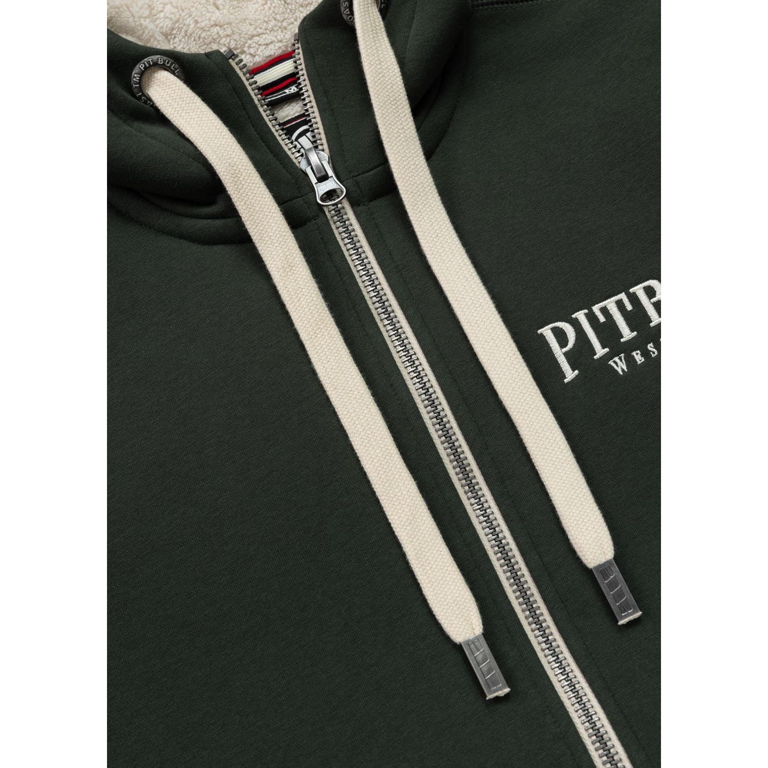 Pit Bull West Coast Zip Hoody, Ruffin Detroit, green, S