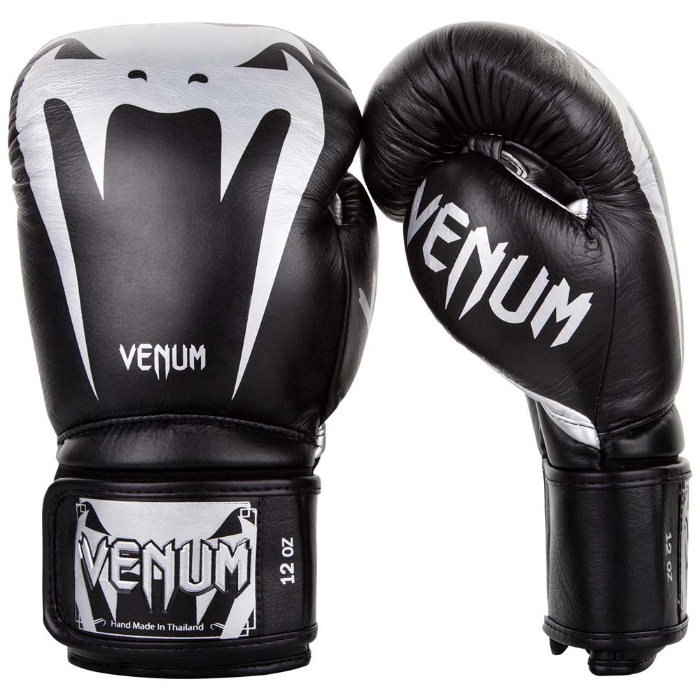 VENUM Boxing Gloves, Giant, 3.0, black-silver, 12 Oz
