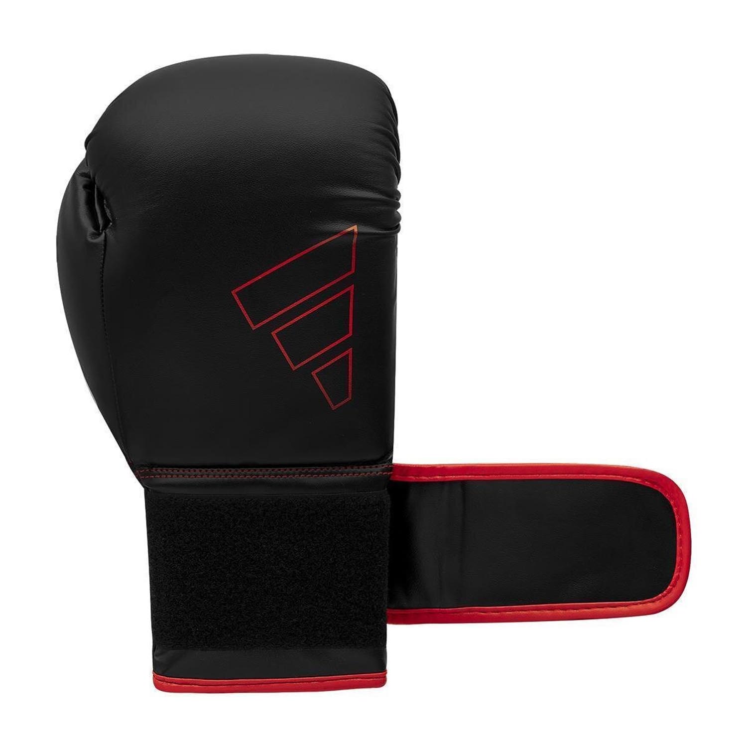 adidas Boxing Gloves, Hybrid, 80, black-red, 16 Oz