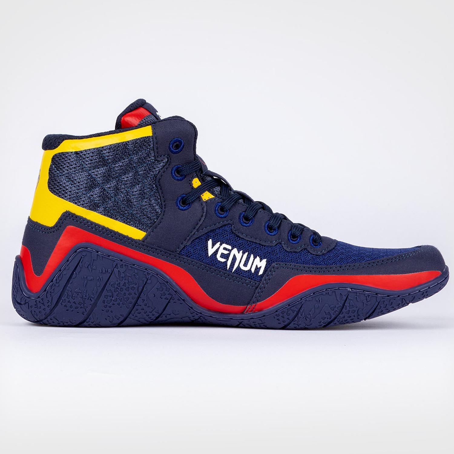 VENUM Wrestling Shoes, Elite, blue-yellow, 41