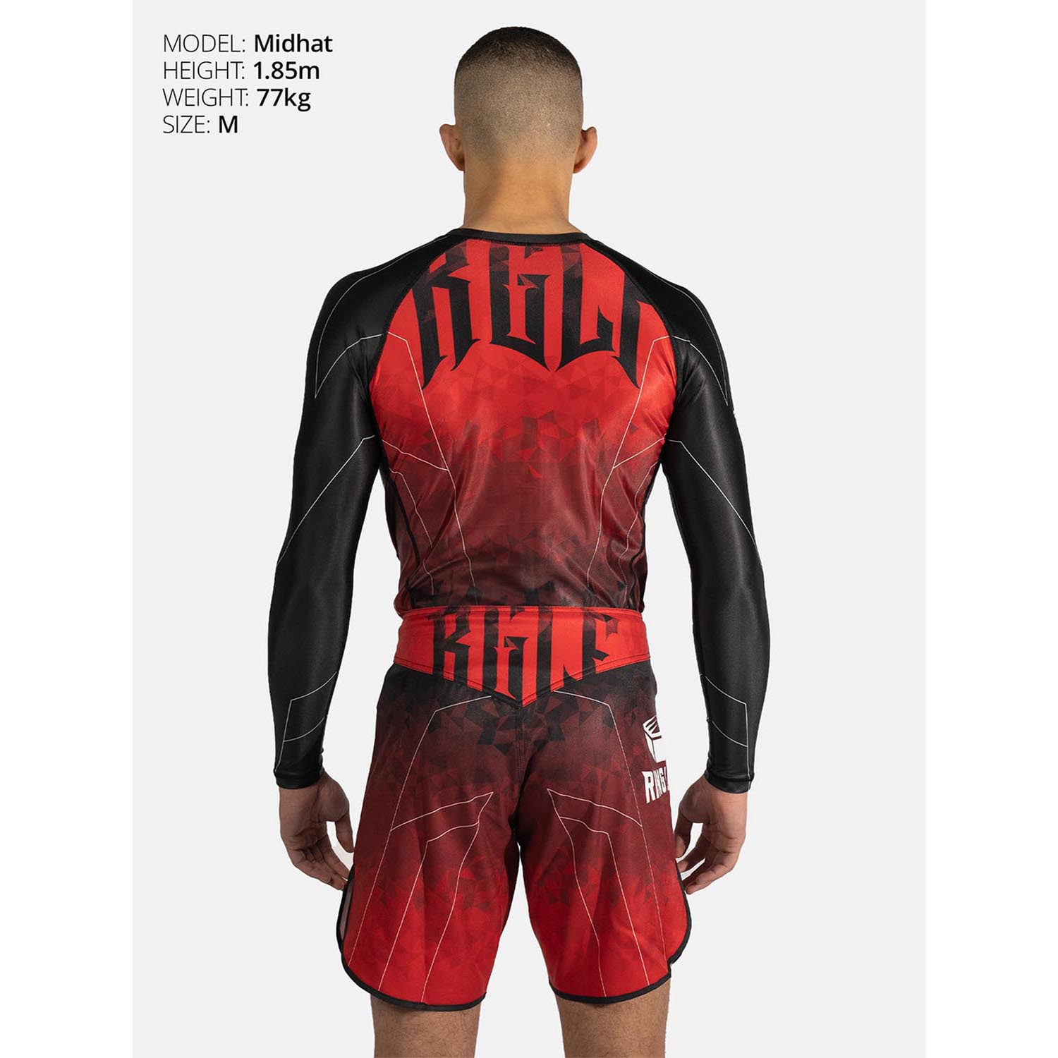 RINGLIFE Rashguard L/S - Transition black-red 3XL