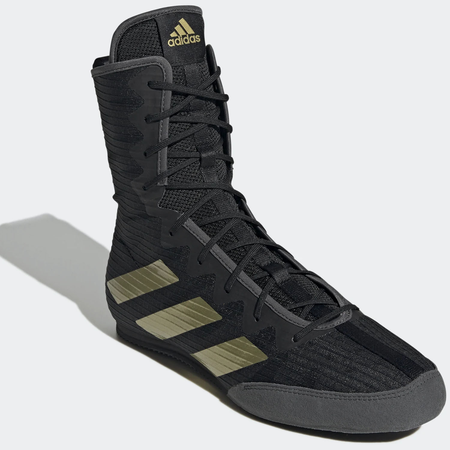adidas Boxing Shoes, Box Hog 4, black-gold, 40 ⅔ (UK 7)