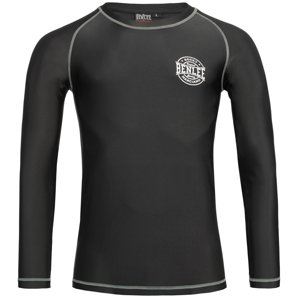 BENLEE Rashguard, L/S, Mossburn, schwarz, XXL