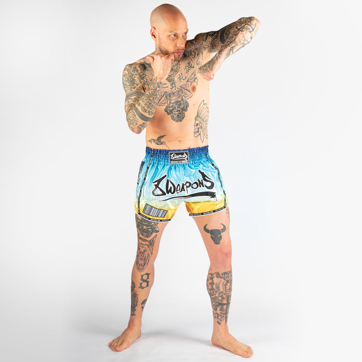 8 WEAPONS Muay Thai Shorts, Vivo Sunrise, S