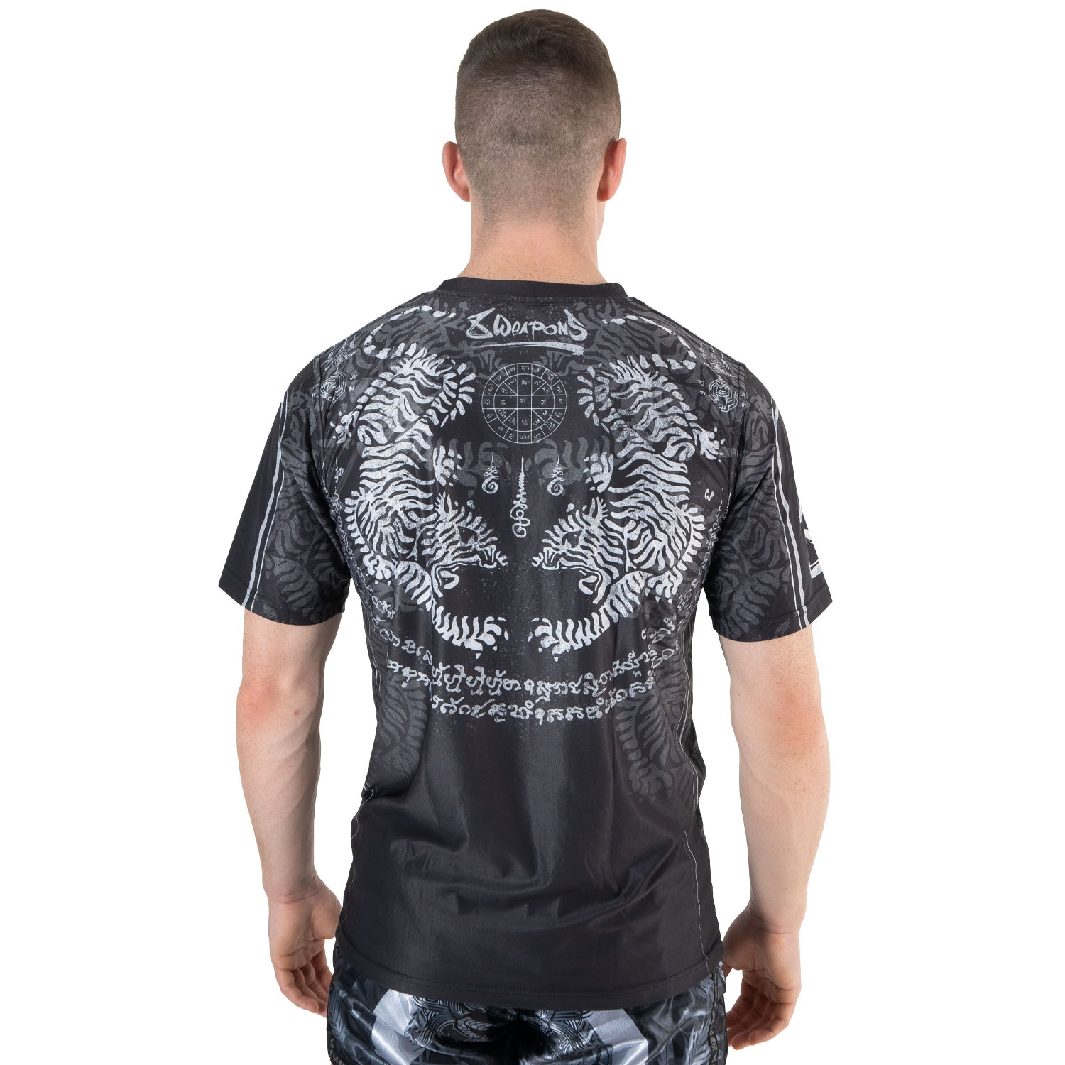 8 WEAPONS Functional T-Shirt, Tiger Yant, schwarz-grau, XL