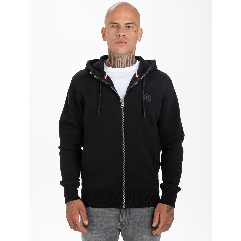 Pit Bull West Coast Zip Hoody, Pique, Small Logo, black, S