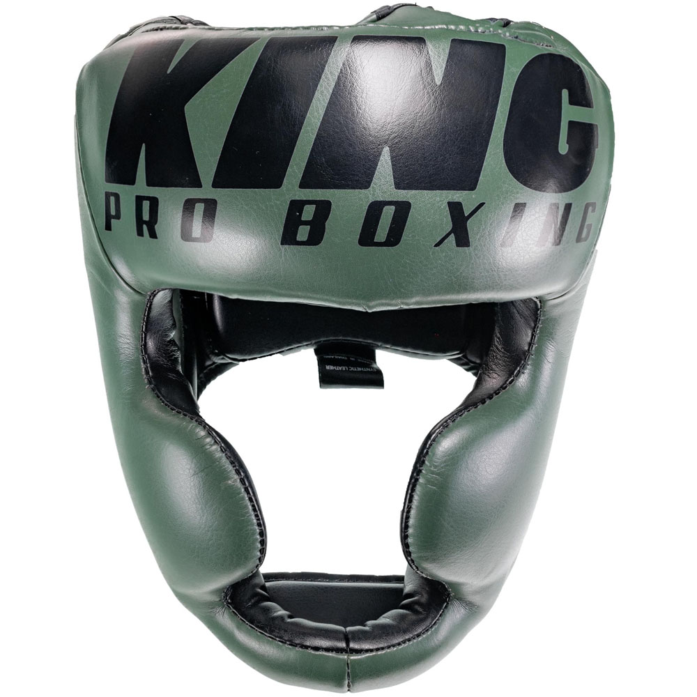 KING Pro Boxing Head Guard, HG1, olive