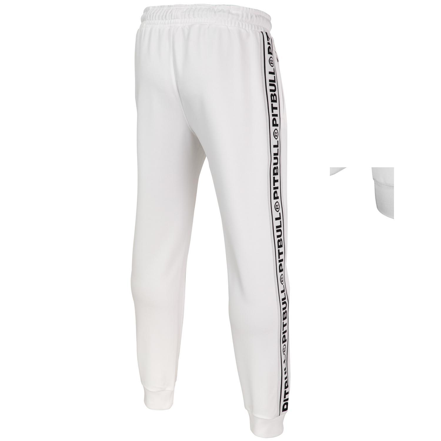 Pit Bull West Coast Jogginghose, Tape Logo, weiß, M